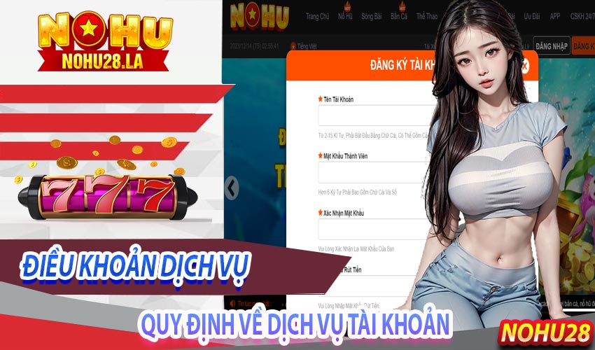 Quy định về dịch vụ tài khoản và thông tin cá nhân